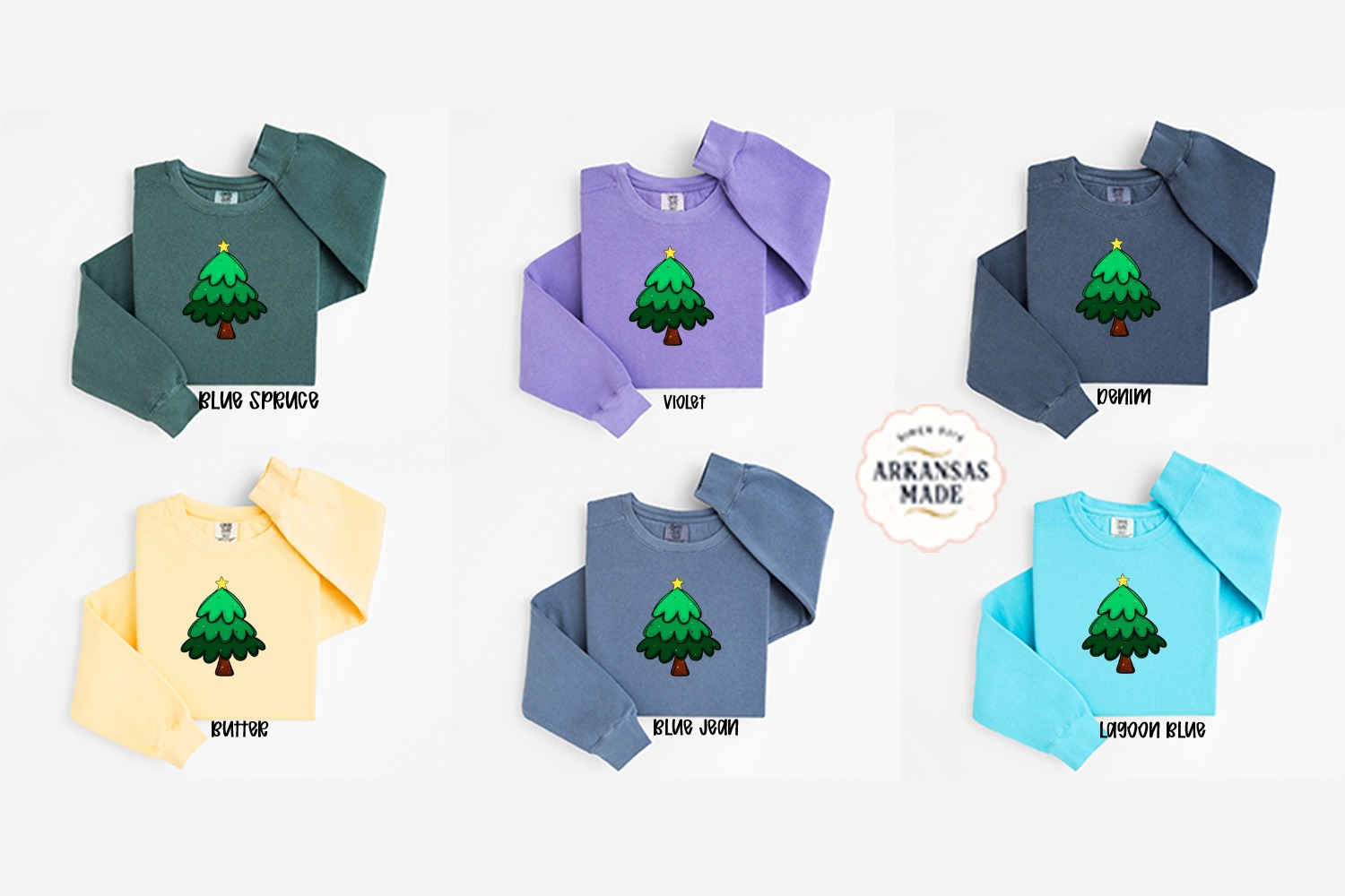 Cute Christmas Tree Sweatshirt, Holiday Season Gift, Festive Christmas Tree, Holiday Outfit, Holiday Season Sweatshirt - Image 3