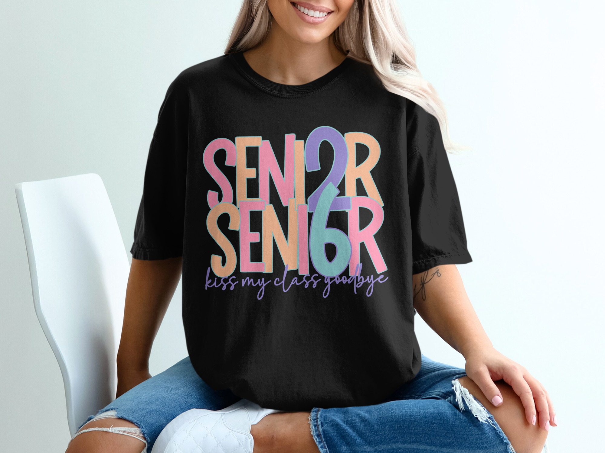 Senior 2026 T-Shirt, Graduation T-Shirt, Class of 2026 Tee, Funny Graduation Gift, Kiss My Class Goodbye T-Shirt - Image 2