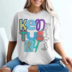Kentucky Reverie T-Shirt, Retro Style Graphic, Colorful State Pride, Kentucky Souvenir, Kentucky Lovers T-Shirt
