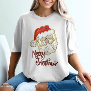 Merry Christmas T-Shirt, Santa Claus Shirt, Holiday Tee, Winter Apparel, Festive Outfit, Christmas Gift Idea, Xmas Celebration, Party Wear