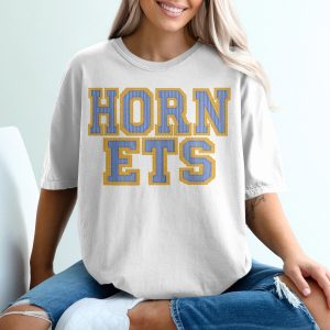 Hornets Seersucker Mascot T-Shirt, Custom Colors, Change Your Colors