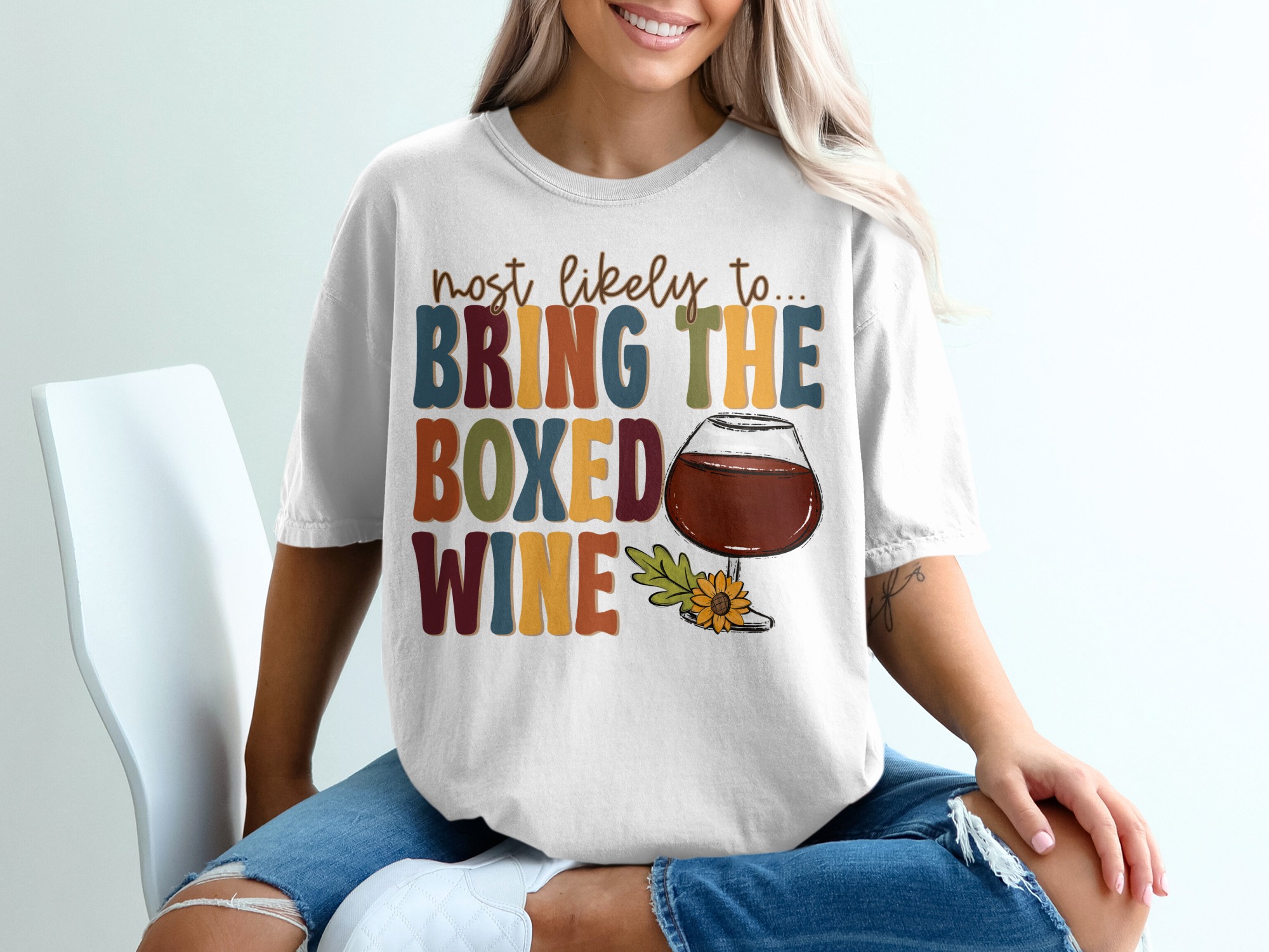 Most Likely To Bring The Boxed Wine T-Shirt, Funny Wine Lover Shirt, Party Ready Tee, Wine Gift Idea, Boxed Wine Gift, Wino Tshirt