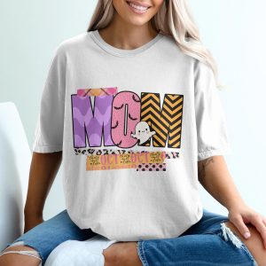 Halloween Mom T-Shirt, October 31st Shirt, Cute Ghost Tee, Spooky Mom Gift, Seasonal Shirt, Fall T-Shirt, Festive Halloween Tee