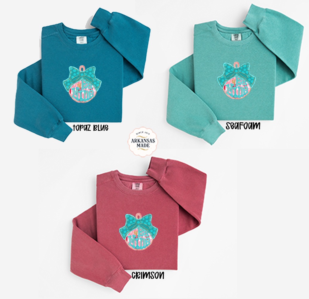 Be Mine Sweatshirt, Valentines Day Sweatshirt, Heart Sweatshirt, Cute Valentines Sweatshirt, Gift For Her, Holiday Sweatshirt - Image 2