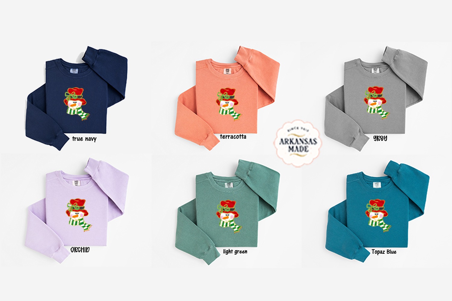 Cute Snowman Sweatshirt, Winter Sweatshirt, Christmas Sweatshirt, Holiday Sweatshirt, Festive Apparel - Image 5