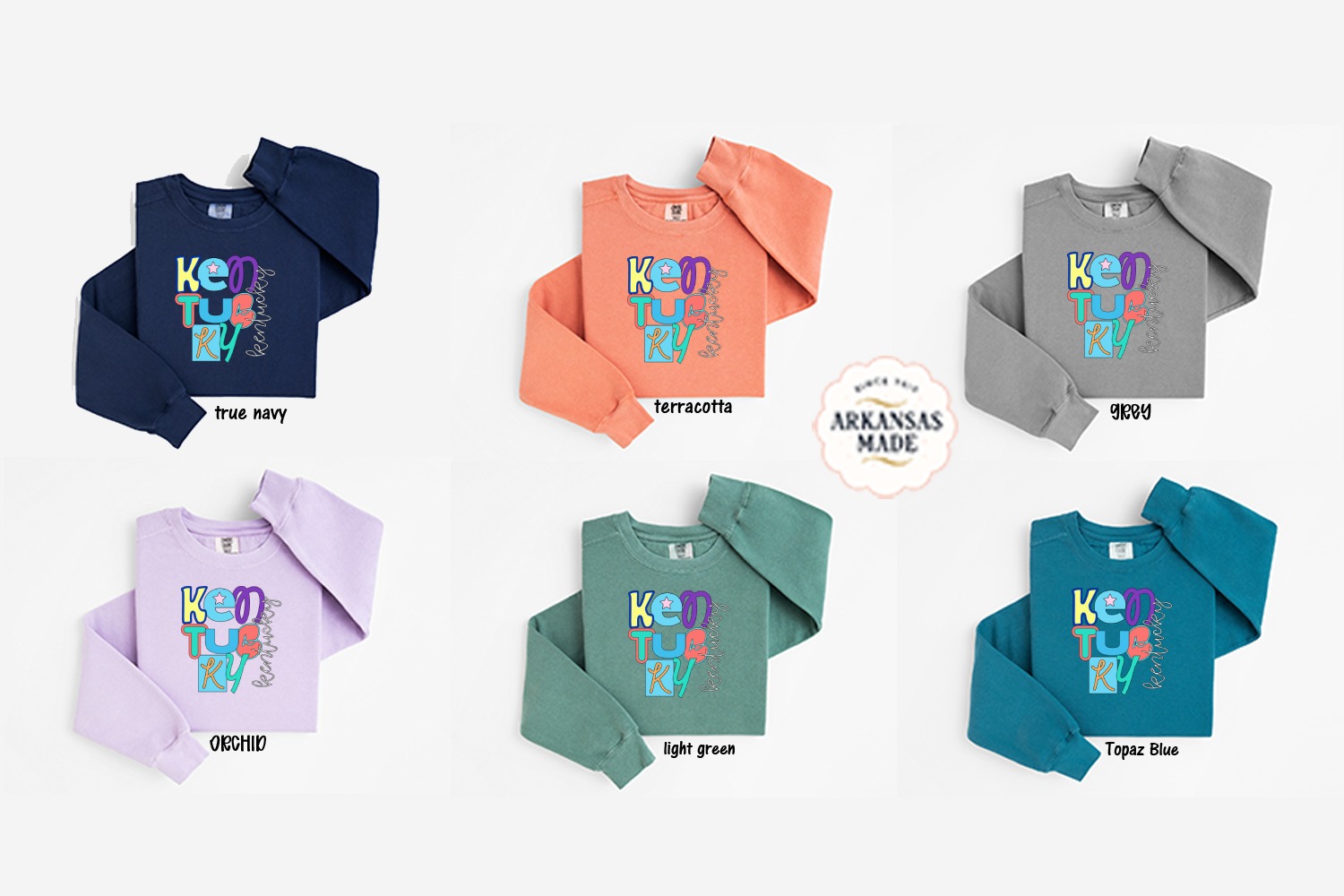 Kentucky Reverse Sweatshirt, State Pride Pullover, Colorful Kentucky Gift, Cute State Star, Kentucky Souvenir, Kentucky Lover Sweatshirt - Image 5