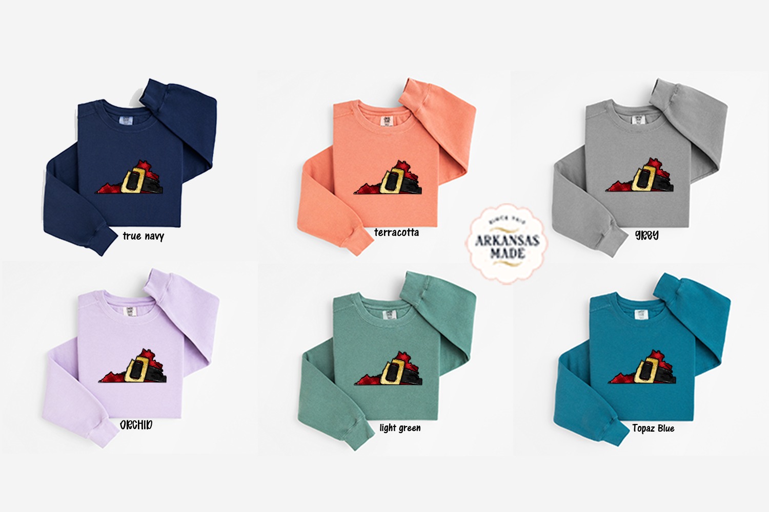 Virginia Santa Belt Sweatshirt, Plaid State Christmas Sweatshirt, Festive Holiday Apparel, Christmas Gift, Santa Claus Virginia Sweatshirt - Image 5
