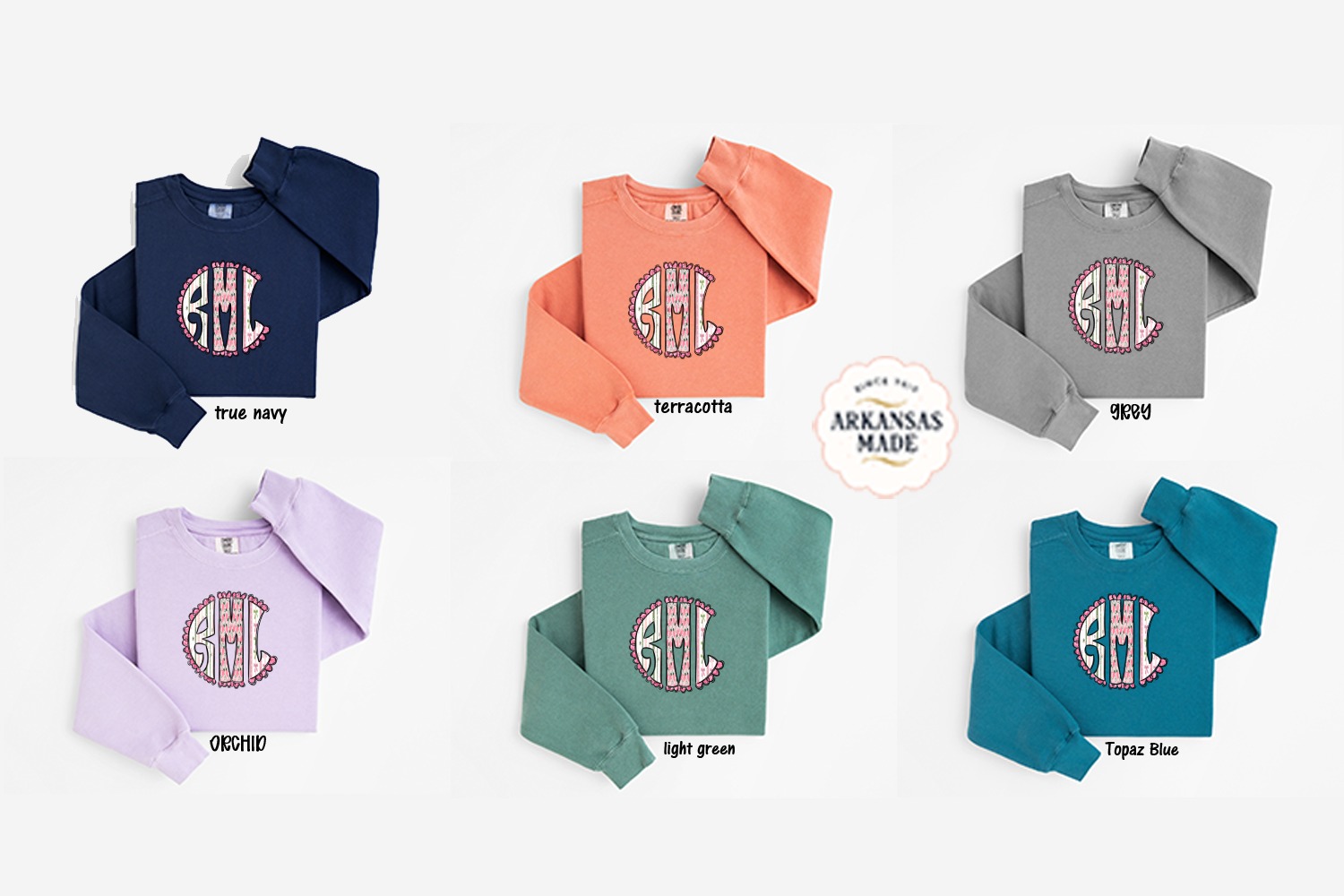Christmas Monogram Sweatshirt, Holiday Letter Sweatshirt, Initial Sweatshirt, Festive Winter Sweatshirt, Holiday Gift Idea, Christmas Lights - Image 5