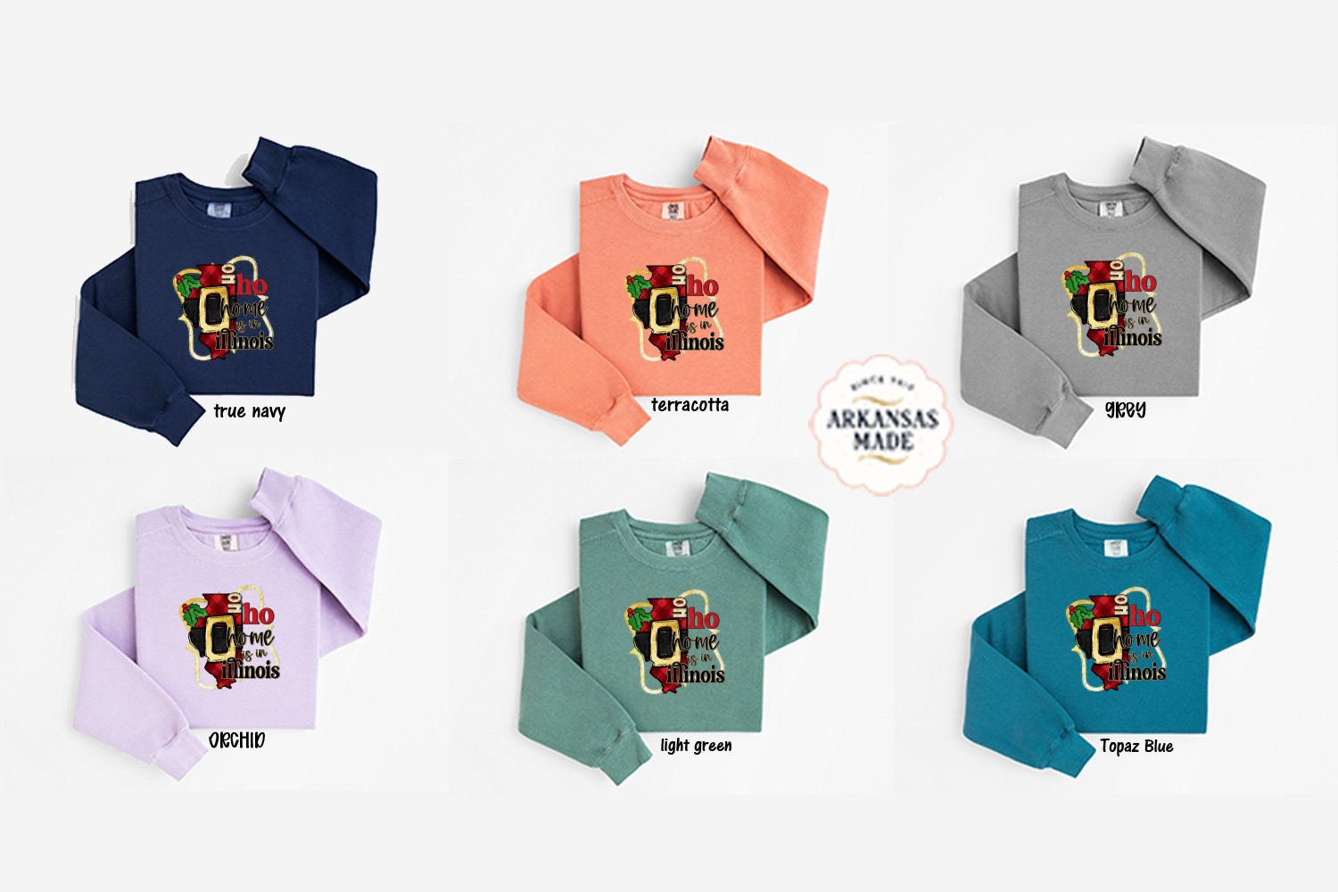 Illinois Home Sweatshirt, Holiday Sweatshirt, Illinois Christmas Gift, State Pride Apparel, Illinois Gift Idea, Home State Sweatshirt - Image 5