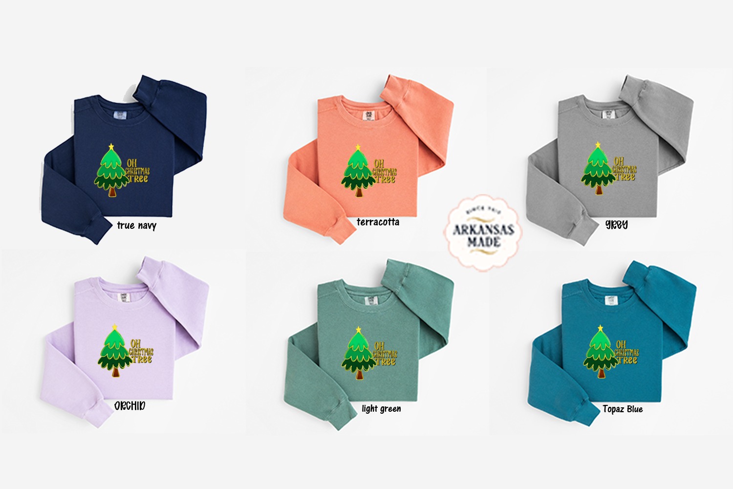 Oh Christmas Tree Sweatshirt, Holiday Sweatshirt, Christmas Tree Shirt, Festive Sweater, Holiday Apparel, Christmas Gift - Image 5