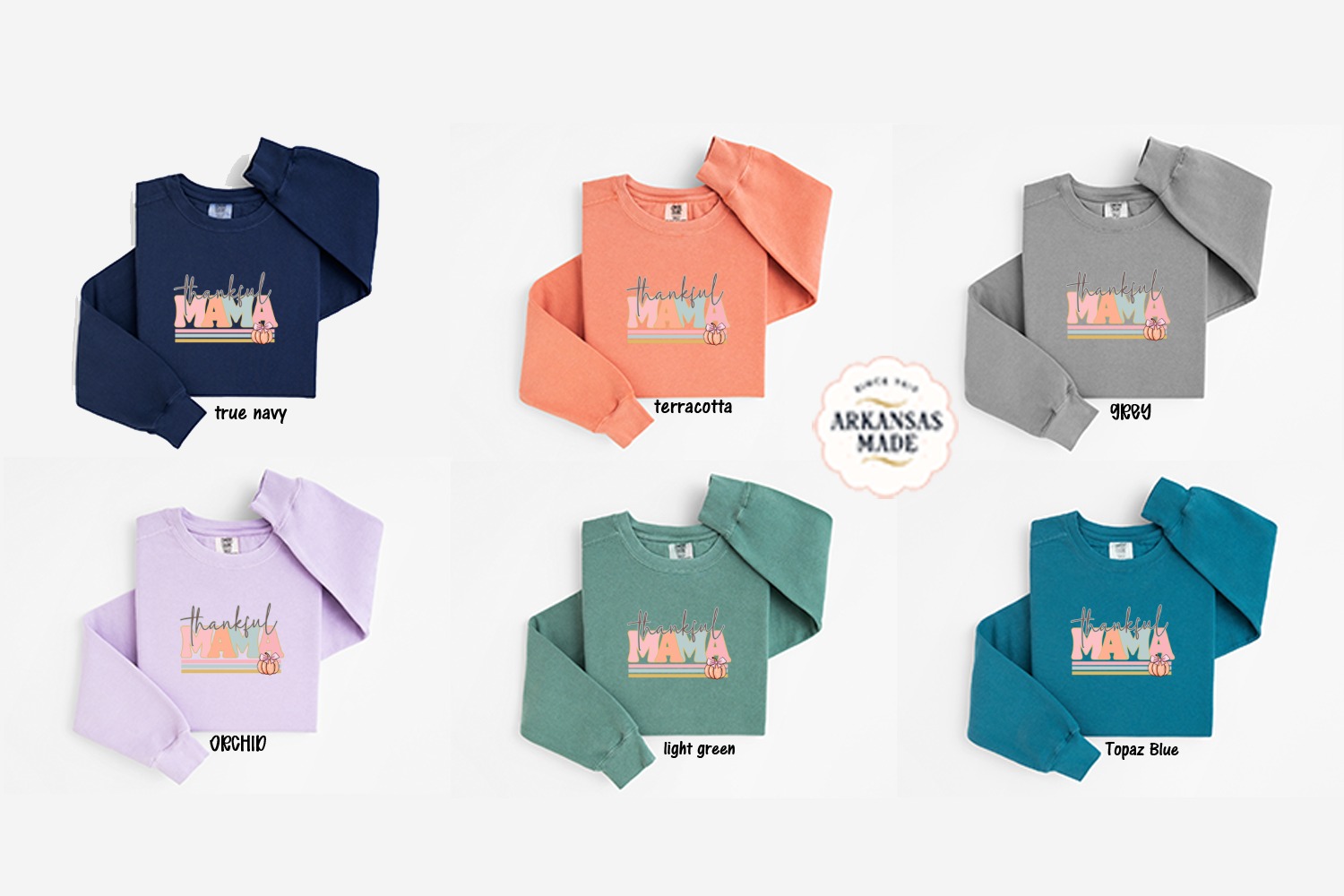 Thankful Mama Sweatshirt, Fall Sweatshirt, Autumn Shirt, Pumpkin Sweatshirt, Mama Shirt, Thanksgiving Sweatshirt, Trendy Fall Mama - Image 5