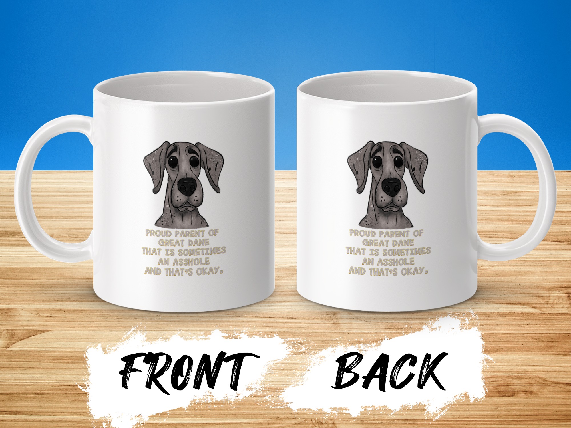 Funny Great Dane Mug, Proud Dog Parent Gift, Dog Lover Coffee Mug, Cute Dane Owner Gift, Sarcastic Dog Mug - Image 3