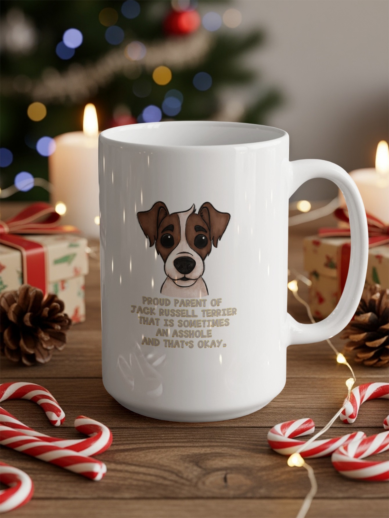 Jack Russell Mug, Dog Mom Dad Gift, Funny Dog Mug, Crazy Dog Lady, Proud Dog Parent, Pet Owner Mug, Sarcastic Mug, Dog Lover Gift - Image 4