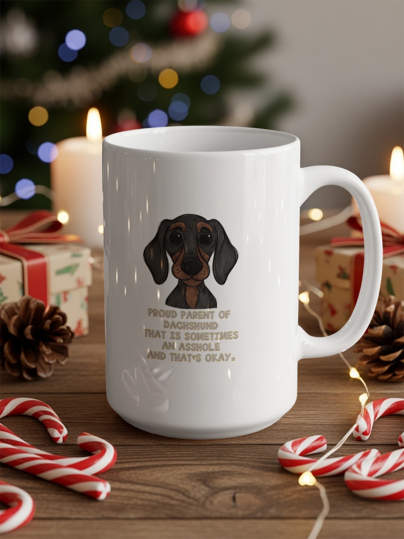 Dachshund Mug, Funny Dog Mug, Proud Parent, Unique Coffee Mug, Dog Lover Gift, Gift For Her, Dog Mom Mug - Image 4