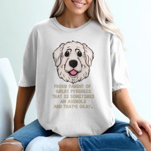 Great Pyrenees Parent T-Shirt, Funny Dog Tee, Dog Lover Gift, Unique Puppy Shirt, Breed Specific Design, Cool Pet T Shirt