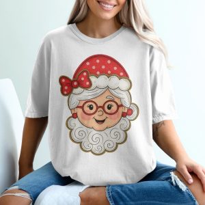 Mrs Claus T-Shirt, Cute Christmas Tee, Holiday Apparel, Festive Clothing, Whimsical Design, Seasonal Top, Gift Idea, Holiday T-Shirt