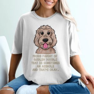 Funny Godlen Doodle T-Shirt, Sarcastic Dog Lover Tee, Cute Puppy Shirt, Proud Dog Parent Gift, Unique Dog Design Shirt, Pet Owner Apparel