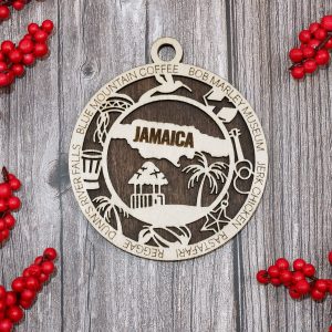 Jamaica Landmarks 4 Inches Wood Ornament Made To Order