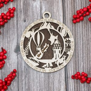 New Zealand Inspired 4 Inches Wood Ornament Made To Order