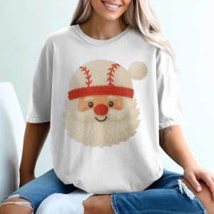 Baseball Santa T-Shirt, Funny Christmas TShirt, Holiday T Shirt, Festive Tee, Santa Claus Shirt, Winter Apparel, Christmas Gift Idea