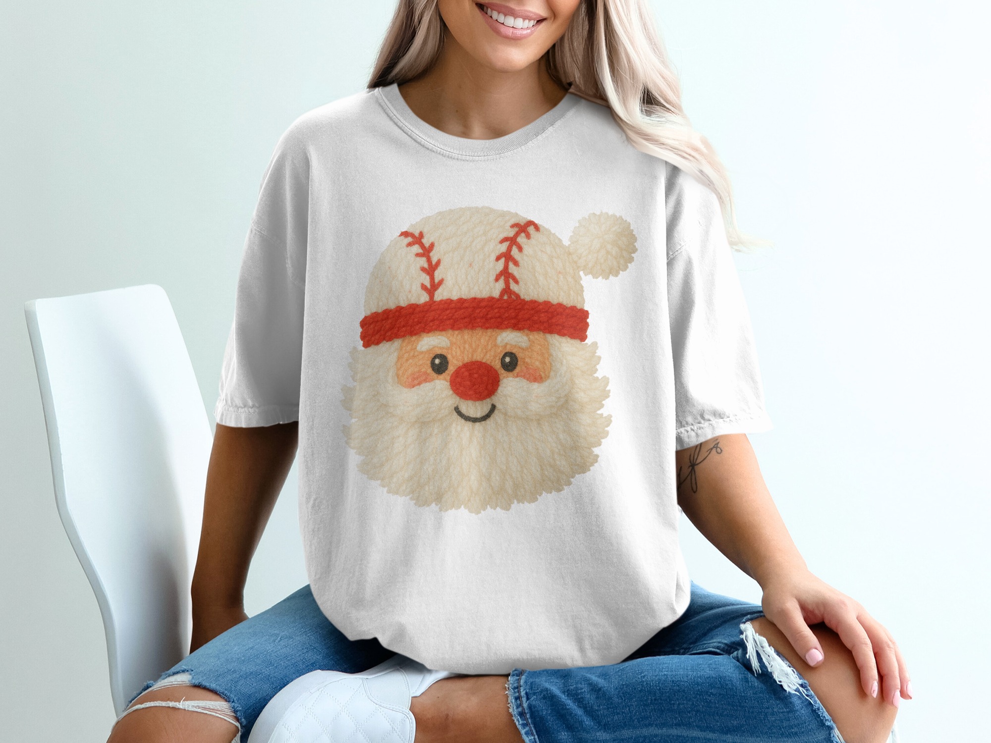 Baseball Santa T-Shirt, Funny Christmas TShirt, Holiday T Shirt, Festive Tee, Santa Claus Shirt, Winter Apparel, Christmas Gift Idea