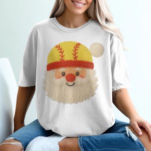 Baseball Santa T Shirt, Christmas Santa Tee, Funny Santa Claus Shirt, Holiday Apparel, Unique Christmas Gift Idea, Festive Baseball Design
