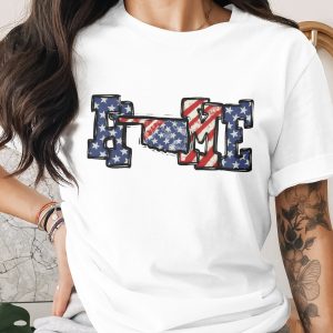 Oklahoma Home Digital Download, Sublimation Design, DTF PNG, Patriotic Design, Oklahoma State, USA Flag, Ready to Print Design