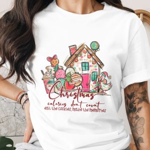 Christmas Calories Don't Count Sublimation DTF Digital Download PNG, Gingerbread, Cookies, Duck, Christmas Saying, Cookie House Art