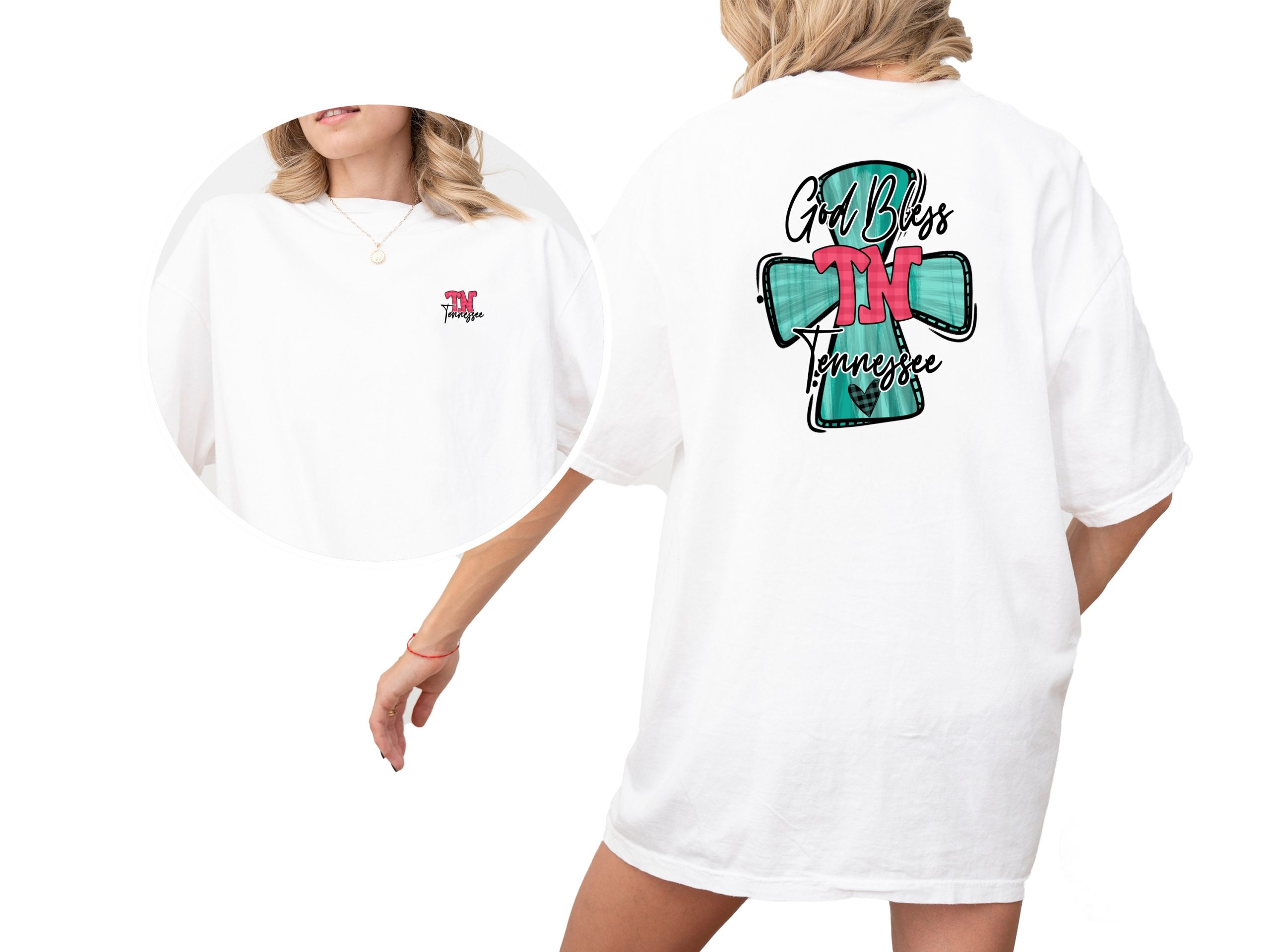 God Bless Tennessee T-Shirt, Southern Pride Tee, Religious State Pride, Trendy Graphic Tee, Christian Apparel, Gift Idea for Tennesseeans - Image 2