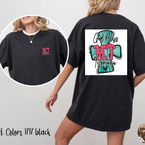 God Bless Montana T-Shirt, Christian Shirt, Trendy Shirt, State Pride Tee, Faith Based Clothing, Montana Gift, Religious T Shirt