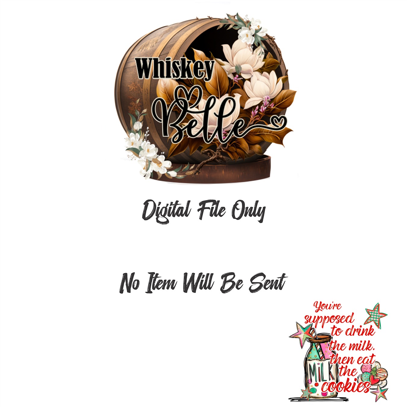 Milk and Cookies Sublimation DTF, Christmas PNG, Digital Download, Holiday Design, Cute Cookie Art, Festive Clipart, Cookie Lover Gift - Image 3