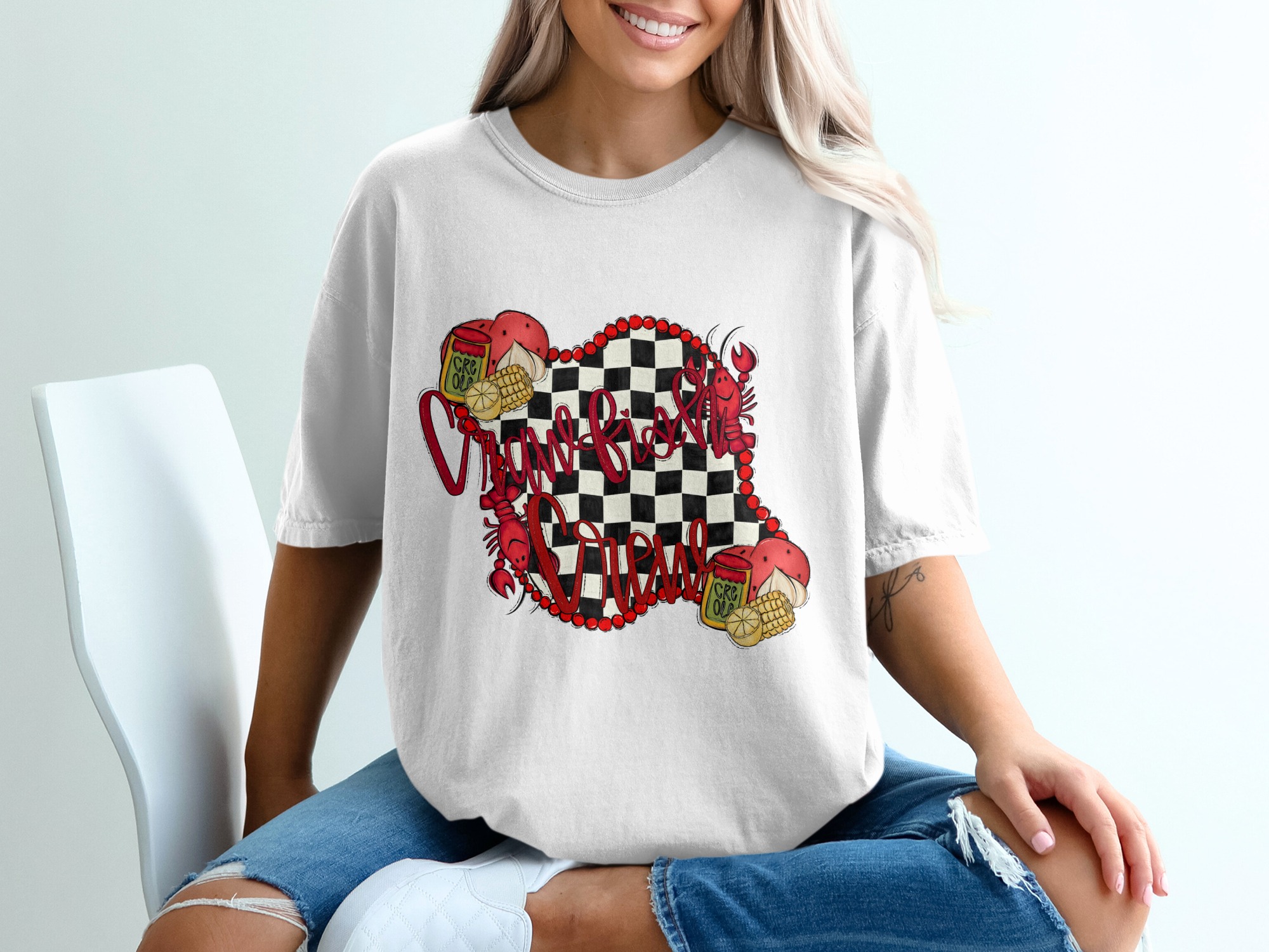 Crawfish T-Shirt, Louisiana Crawfish, Creole Food Tee, Funny Cajun Shirt, Crawfish Boil, Crawfish Season Tee, Seafood Boil T Shirt