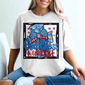 God Bless Louisiana, Digital Download, Sublimation Design, DTF PNG, Patriotic, USA, American Flag, Red White Blue, Stars, Fourth of July