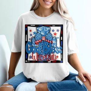 God Bless Wisconsin Design, Digital Download, Sublimation, DTF, PNG, Patriotic, USA, Stars, Stripes, Fourth of July, Wisconsin Pride