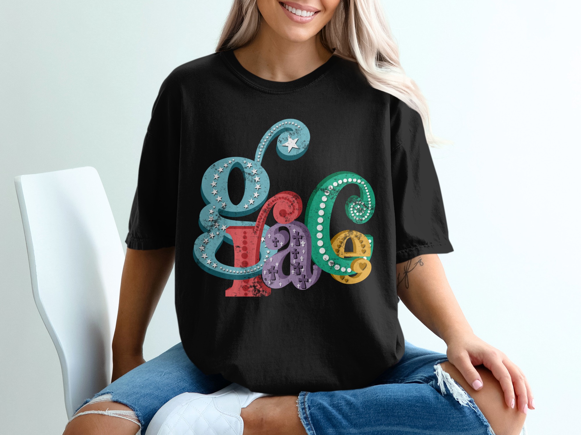 Easter T-Shirt, Colorful Easter Shirt, He is Risen, Religious Easter Shirt, Easter Egg Hunt Shirt, Easter Gift T-Shirt, Christian T-Shirt - Image 2