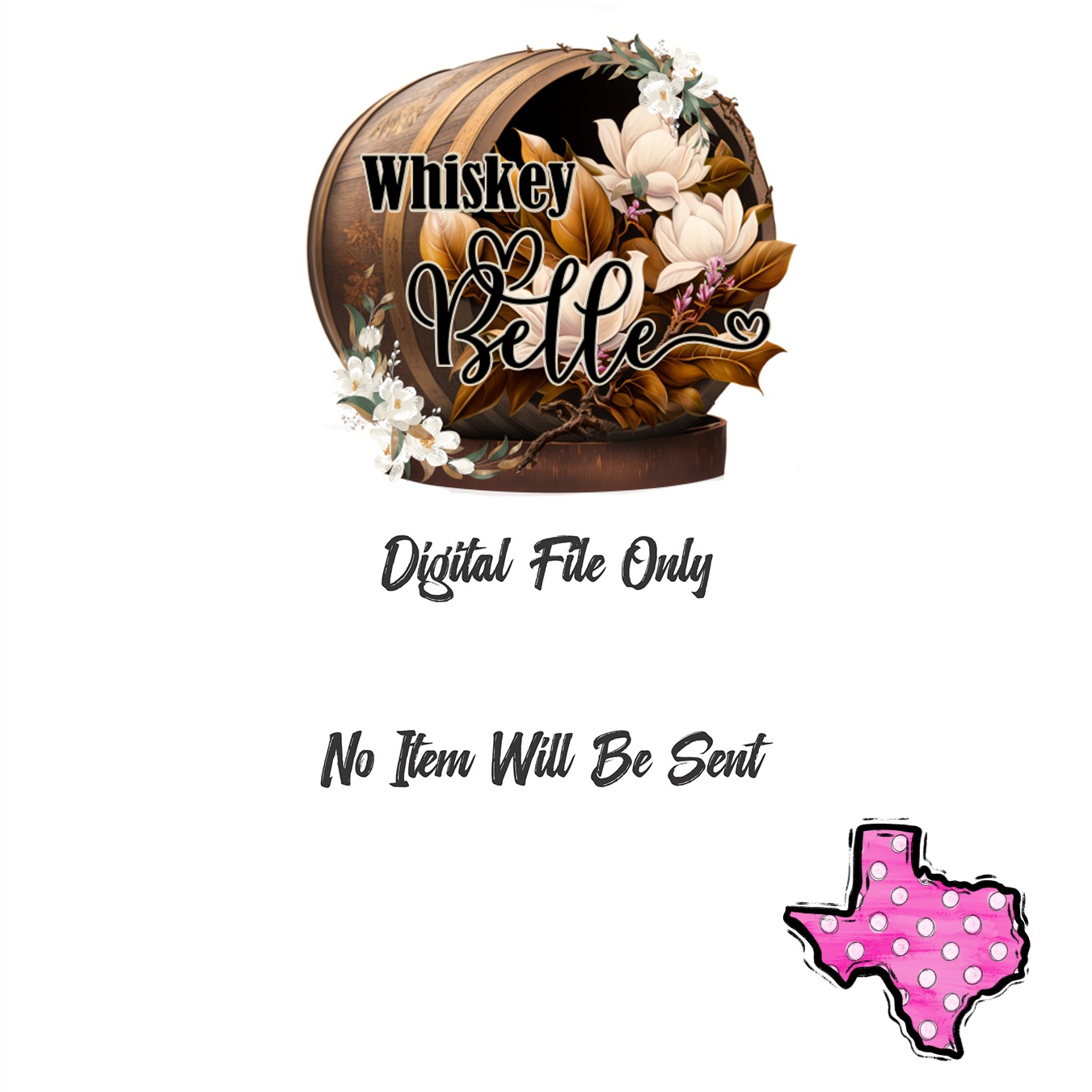 Texas Digital Download Sublimation, DTF PNG, Pink Polka Dot Texas, State Pride, Texas Girl, Instant Download, Printable Design - Image 4