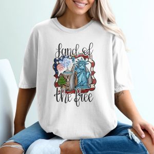 Land of the Free T-Shirt, Patriotic Shirt, Independence Day Tee, Fourth of July, USA Pride Shirt, American Flag Top, Statue of Liberty T