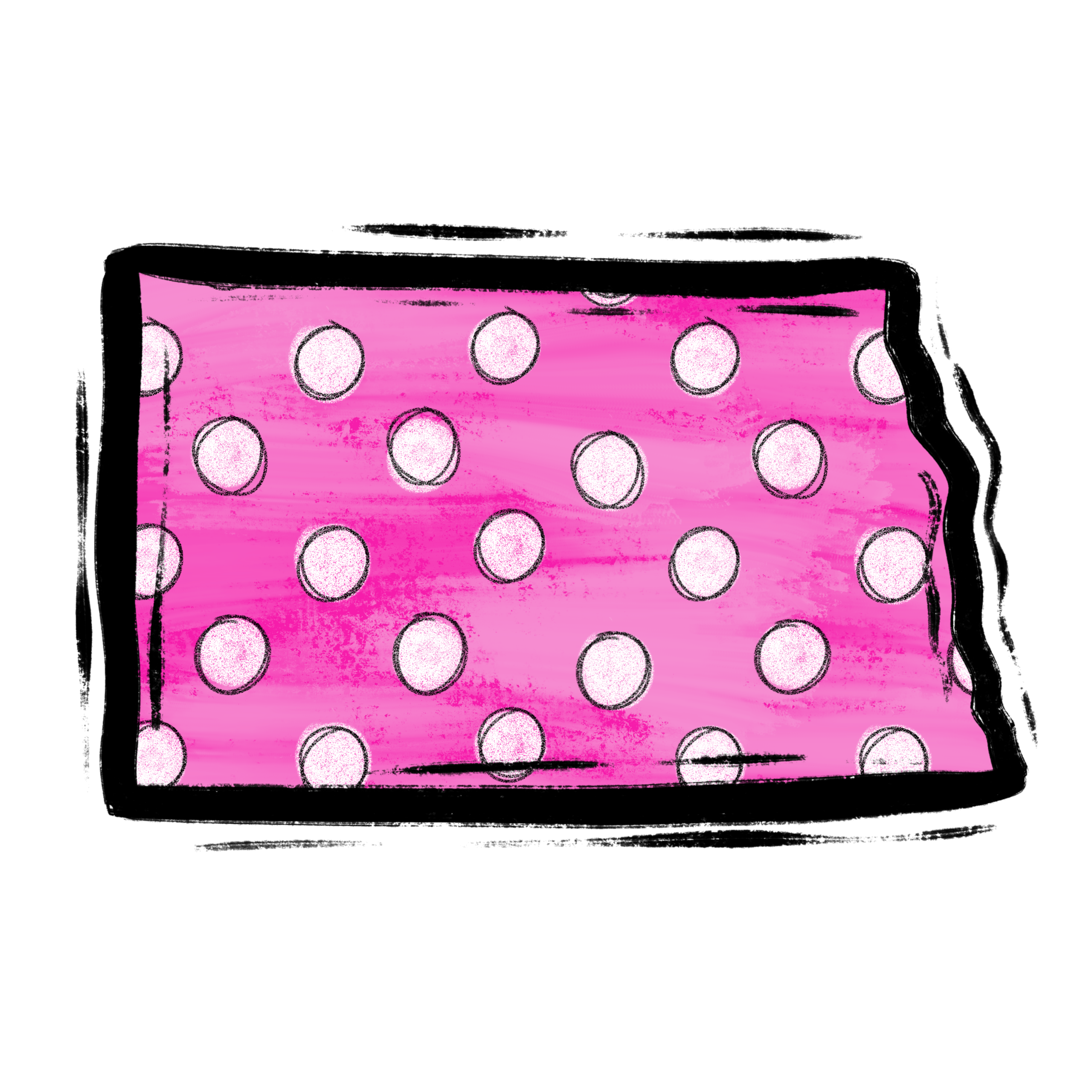 Kansas Digital Download, Pink Polka Dot Design, Sublimation PNG, DTF Ready, State Pride, Kansas Lover Gift, DIY Project, Craft Design - Image 2