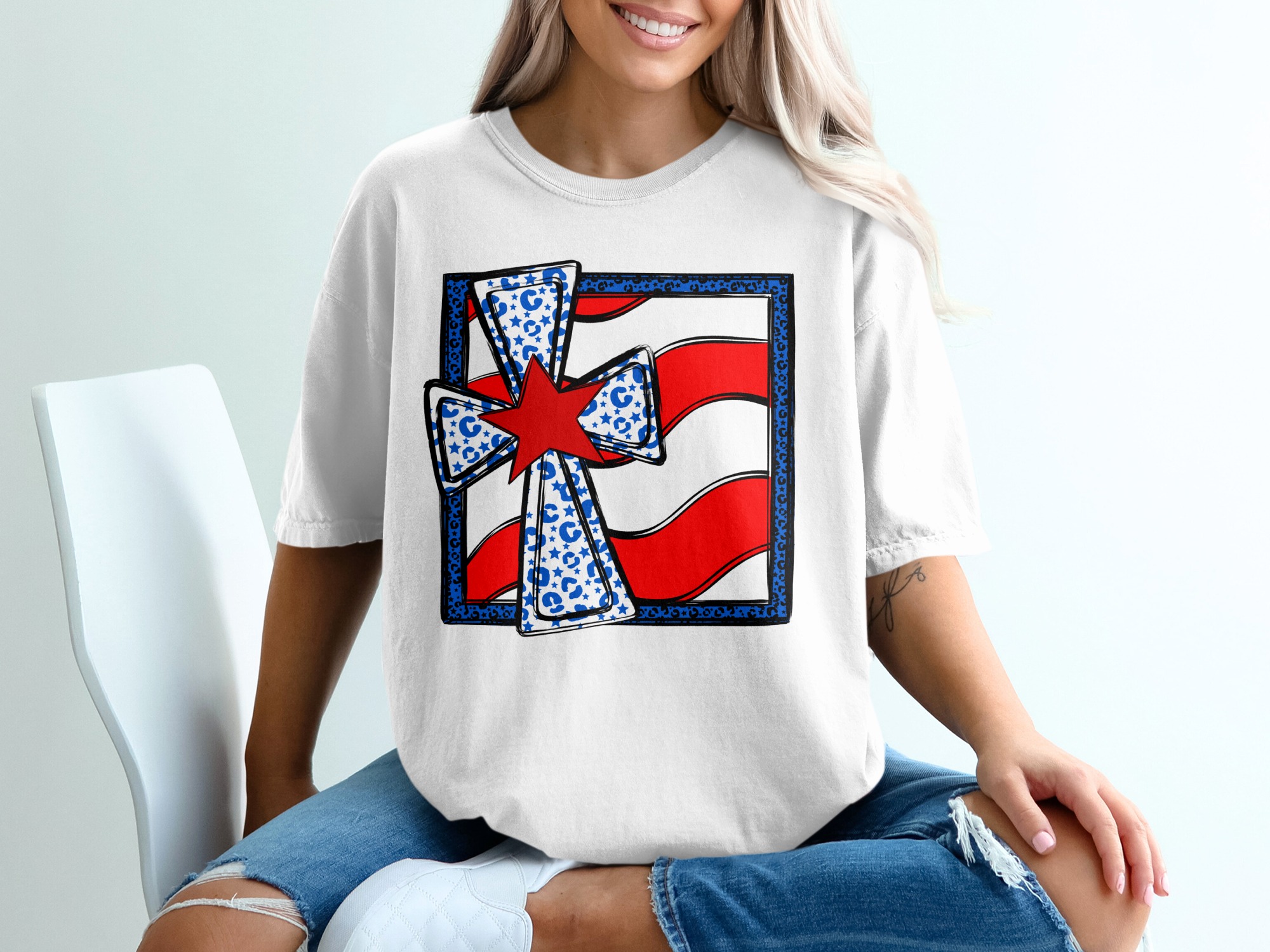 Patriotic T Shirt, American Flag Tee, Fourth of July T Shirt, USA Tee, Red White Blue Shirt, Star T Shirt, Patriotic Shirt, USA Flag Tee