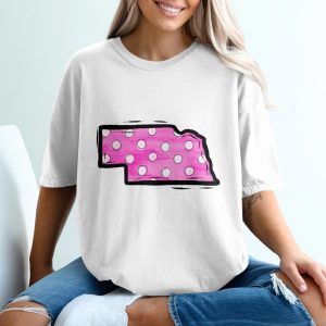 Nebraska Polka Dots Digital Download, State Pride Sublimation, DTF PNG Design, United States Map, DIY Iron On, Printable Art, Cricut