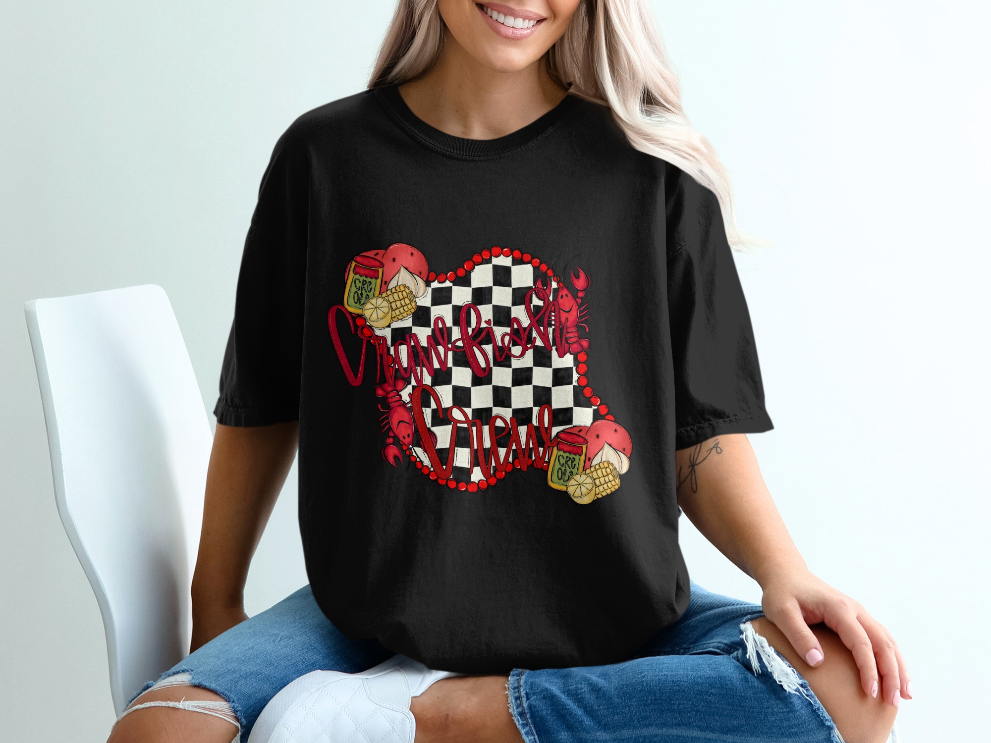 Crawfish T-Shirt, Louisiana Crawfish, Creole Food Tee, Funny Cajun Shirt, Crawfish Boil, Crawfish Season Tee, Seafood Boil T Shirt - Image 2