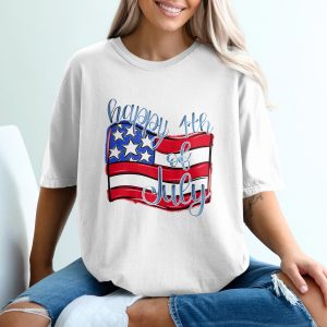 Happy 4th of July T-Shirt, Patriotic Tee, USA Flag Shirt, Independence Day Gift, American Pride, Celebration, Holiday Apparel