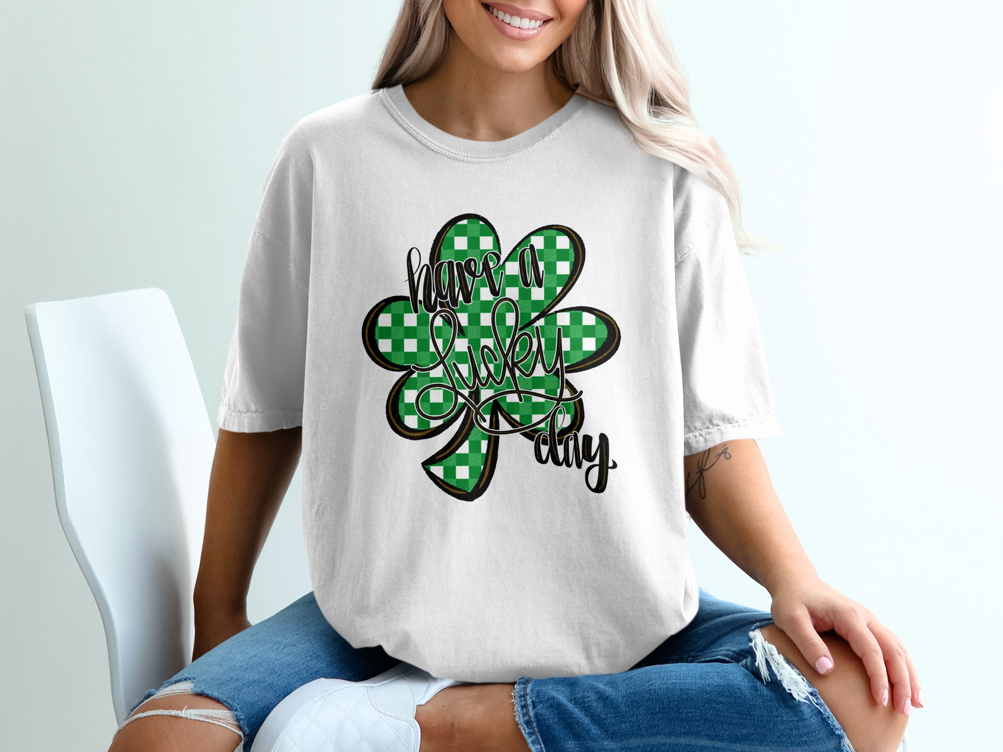 Lucky Day T-Shirt, Shamrock Shirt, St Patricks Day Shirt, Cute St Patricks Day Tee, St Paddys Day Clothing, Irish T-Shirt, St Patricks Gift