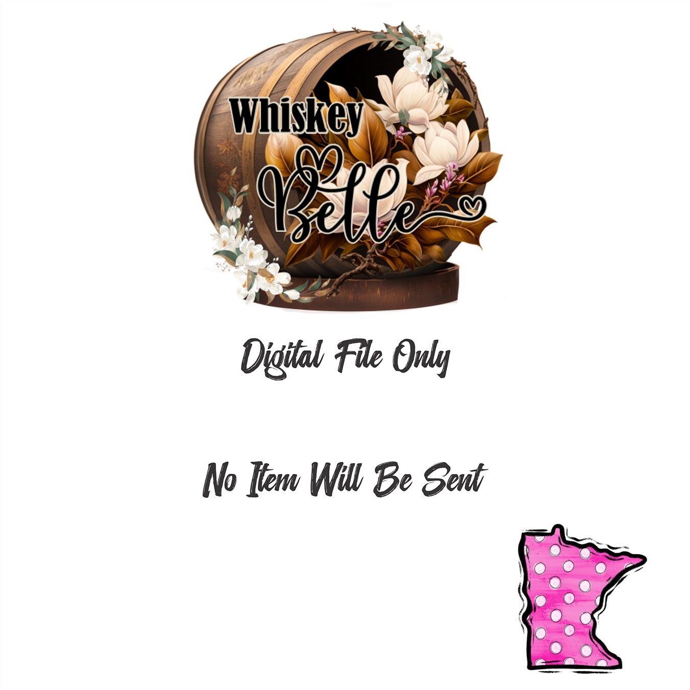 Minnesota State Pride Digital Download Sublimation DTF PNG, Pink Polka Dot MN Design, Cricut Ready File, Minnesota Gift, Crafting File - Image 4