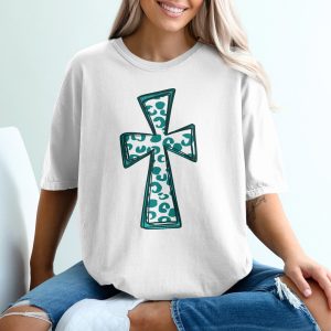 Leopard Cross Digital Download, Sublimation PNG DTF, Trendy Christian Print, Religious Graphic, Iron On Decal, Printable Artwork
