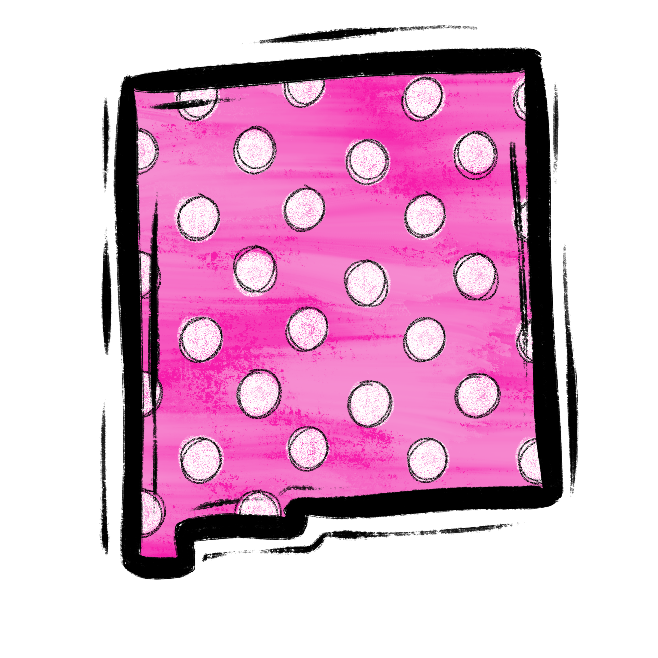 Pink Polka Dot Digital Download, Sublimation Design, DTF PNG, Circle Pattern, Trendy Graphic, Commercial Use - Image 2