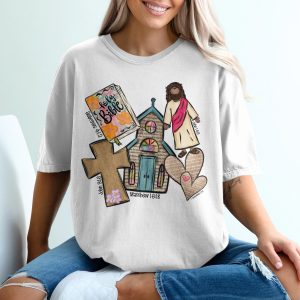 Religious T-Shirt, Bible Verse Shirt, Faith T-Shirt, Jesus Christ T-Shirt, Christian T-Shirt, Church Gift Idea, Spiritual Tee