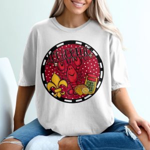 Welcome to New Orleans T-Shirt, Louisiana T-Shirt, Crawfish Tee, Fleur de Lis Shirt, Southern Gift, Mardi Gras Shirt