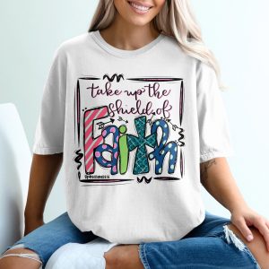 Shield of Faith T-Shirt, Ephesians 6 16 TShirt, Scripture Shirt, Christian T Shirt, Religious Gift, Inspirational Tee, Faith Tee
