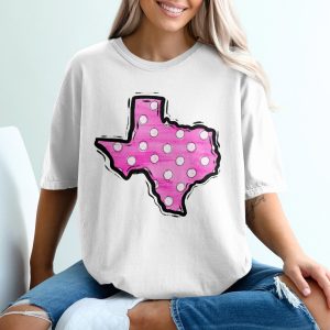 Texas Polka Dot T-Shirt, State Pride, Texas Love, Southern Charm, Trendy Tee, Cute Texas Shirt, Gift Idea, Texas Apparel